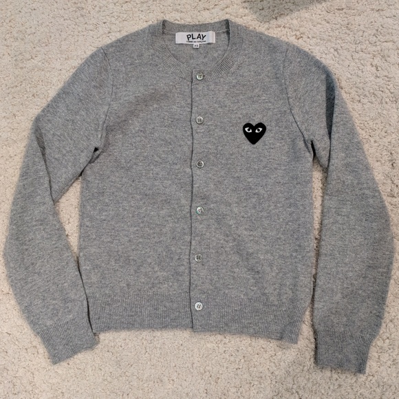 comme des garcons wool cardigan